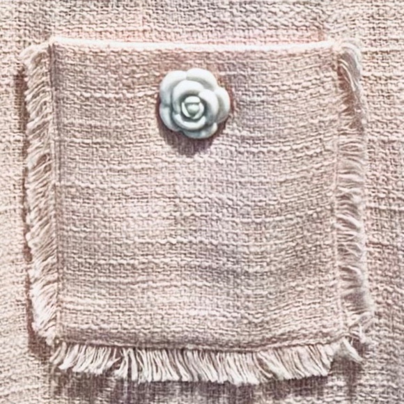 Pink Tweed Short sleeve Dress - Picture 6 of 11